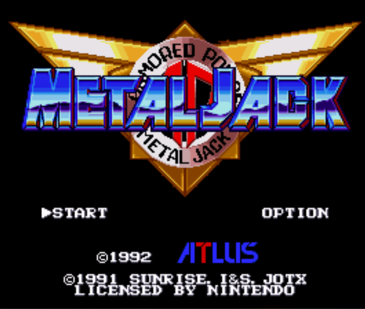 Metal Jack Title Screen